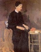 Wilhelm Leibl Die alte Pariserin oil painting